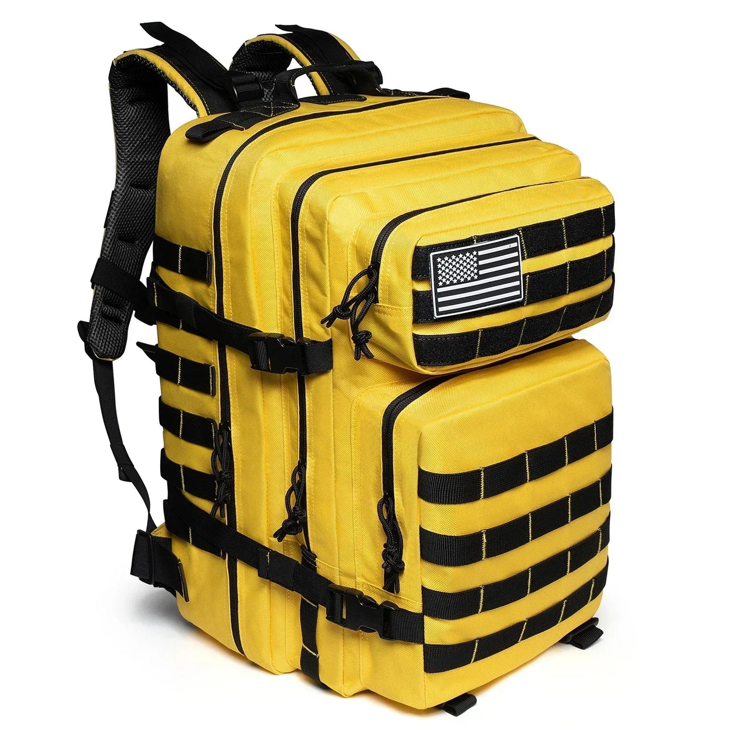 45L Tactical Fitness Backpack Molle Rucksack Yellow