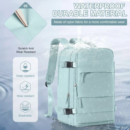 Waterproof Backpack Air Cushion Support Blue