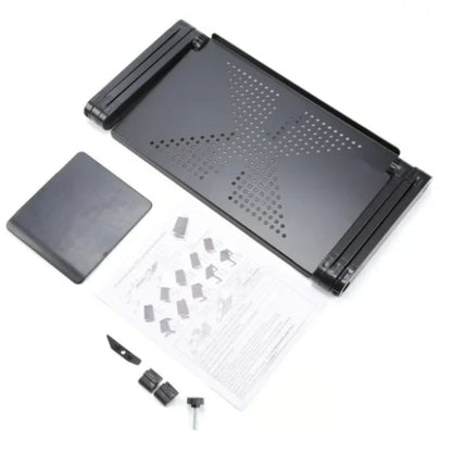 Adjustable Vented Laptop Stand - Foldable Desk for Office