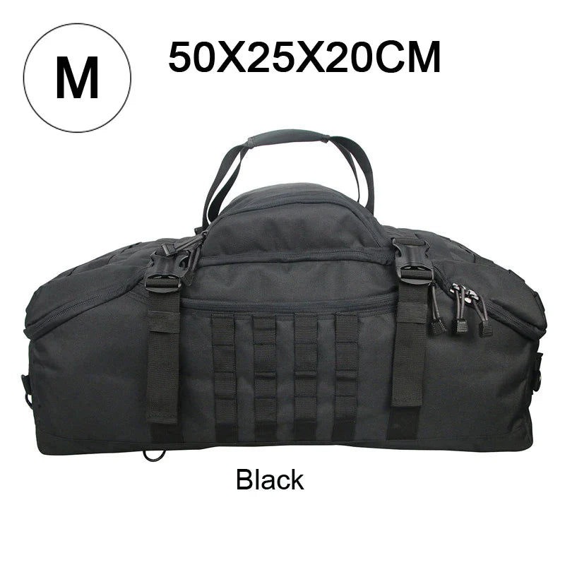3-in-1 Travel Duffel Bag Convertible Black