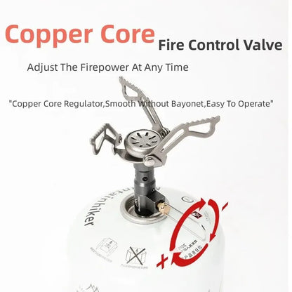 Mini Camping Gas Stove 2500W Silver