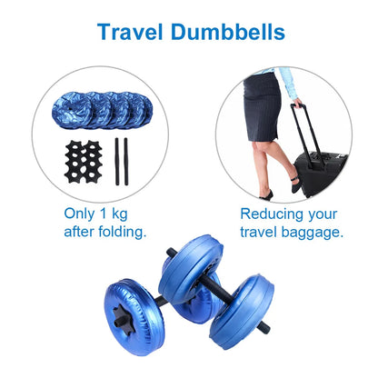 Adjustable Water-Filled Dumbbells for Arm Muscle Training