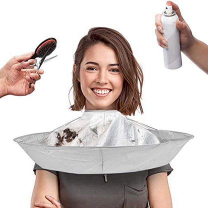 DIY Apron Hair Cutting Cloak Coat Salon Barber Stylist Cape Umbrella Haircut Cloak Hairdressing Home Cleaning Protector