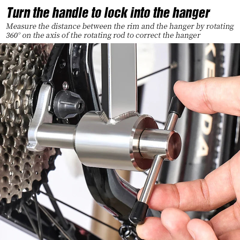 Bike Derailleur Hanger Alignment Gauge Tool Silver