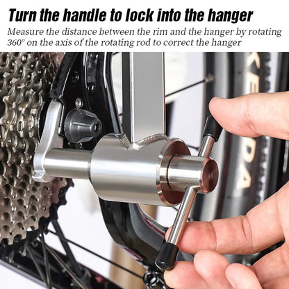 Bike Derailleur Hanger Alignment Gauge Tool Silver