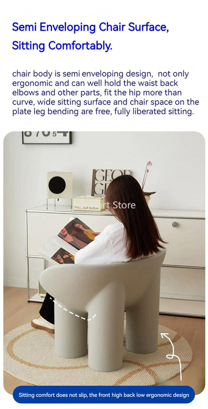 Nordic Roly Poly Lounge Chair- Modern Luxury Furniture