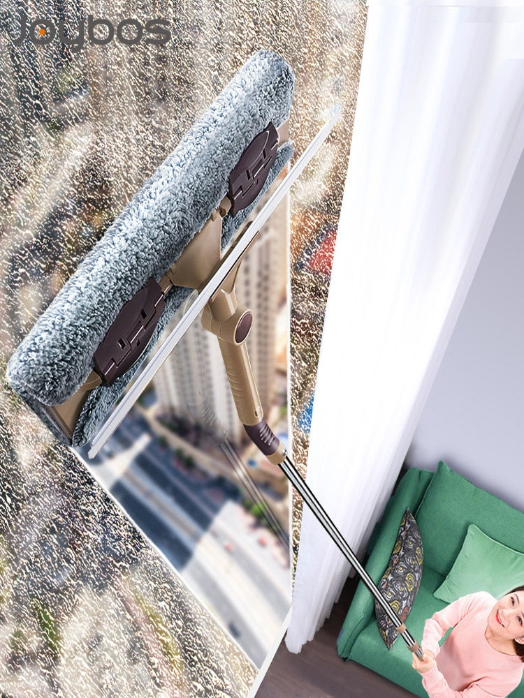 Cleaning Tool Double-sided Telescopic Rod Window Cleaner Mop