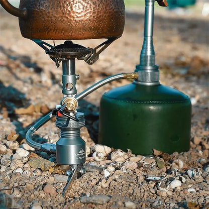 Camping Furnace Support Dual Stove Silver