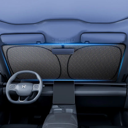 Foldable Car Windshield Sun Shade UV Protection Black