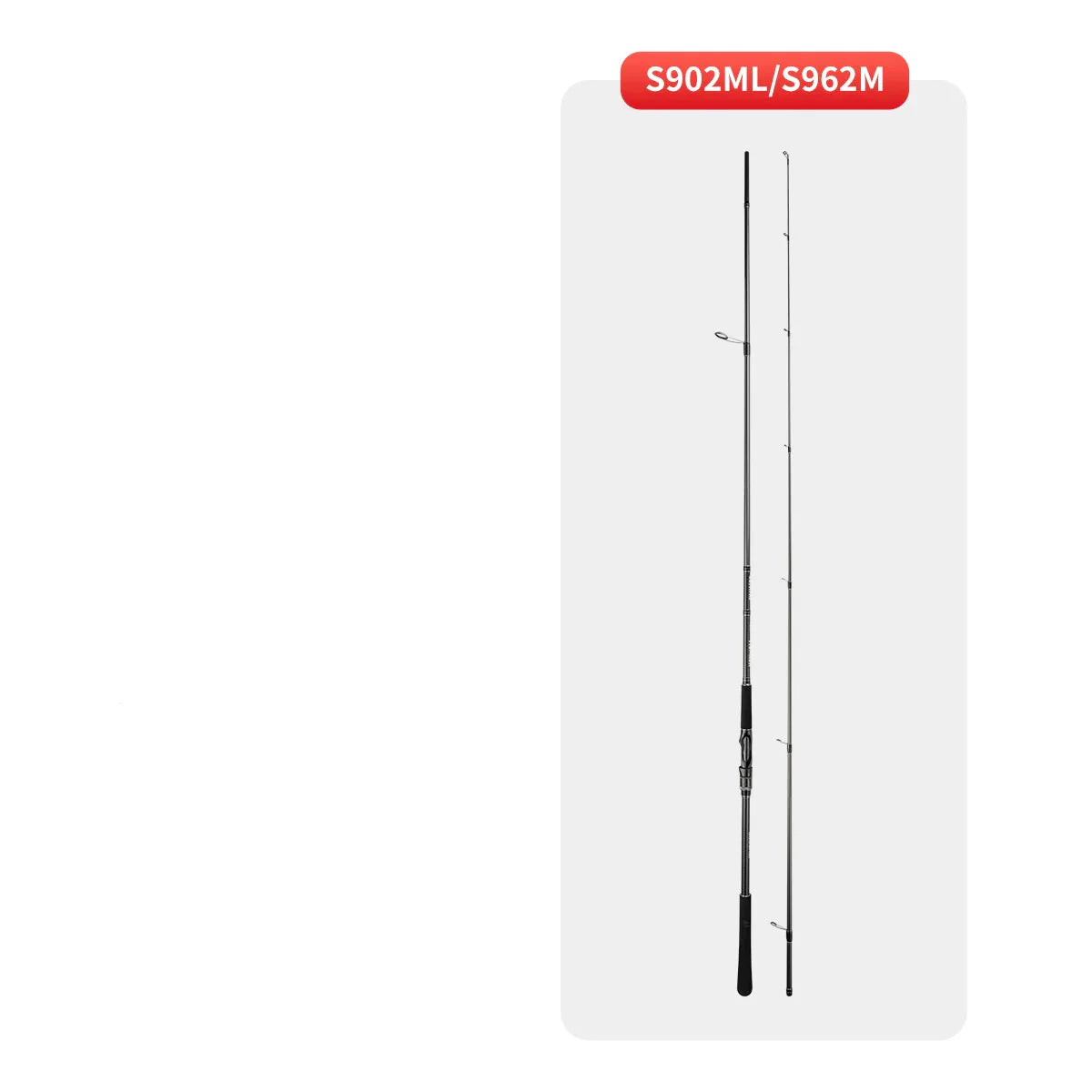 Inshore Spinning Fishing Rod Long Casting Carbon Rod Black