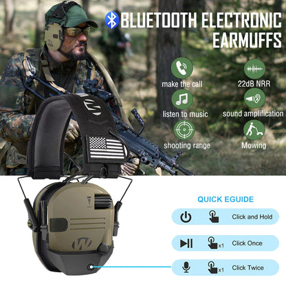 Bluetooth 5.1 Anti-Noise Tactical Shooting Headset