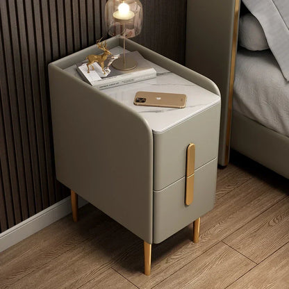 Smart Narrow Nightstand - Wireless Charging, Modern Design