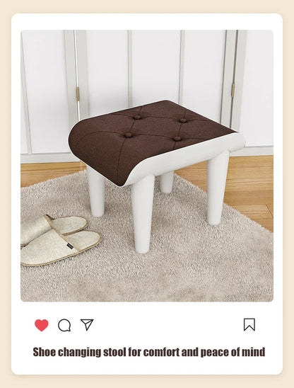 Multi-Functional Portable Office Footrest & Stackable Stool – L-Brown