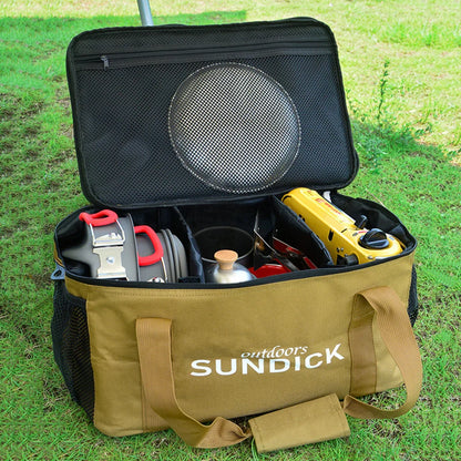 Outdoor Waterproof Picnic Bag Storage Organizer Khaki