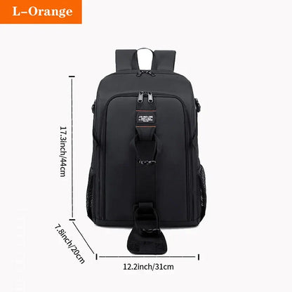Waterproof Backpack Photography Orange