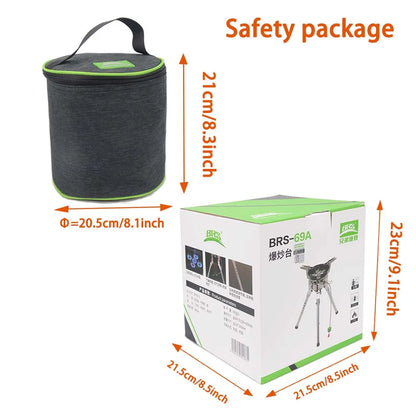 Camping Gas Stove 7400W High-Power Silver