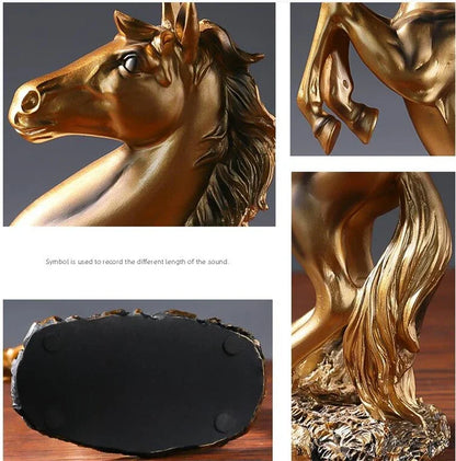 Elegant Resin Horse Sculpture - Creative Home and Office Decor
