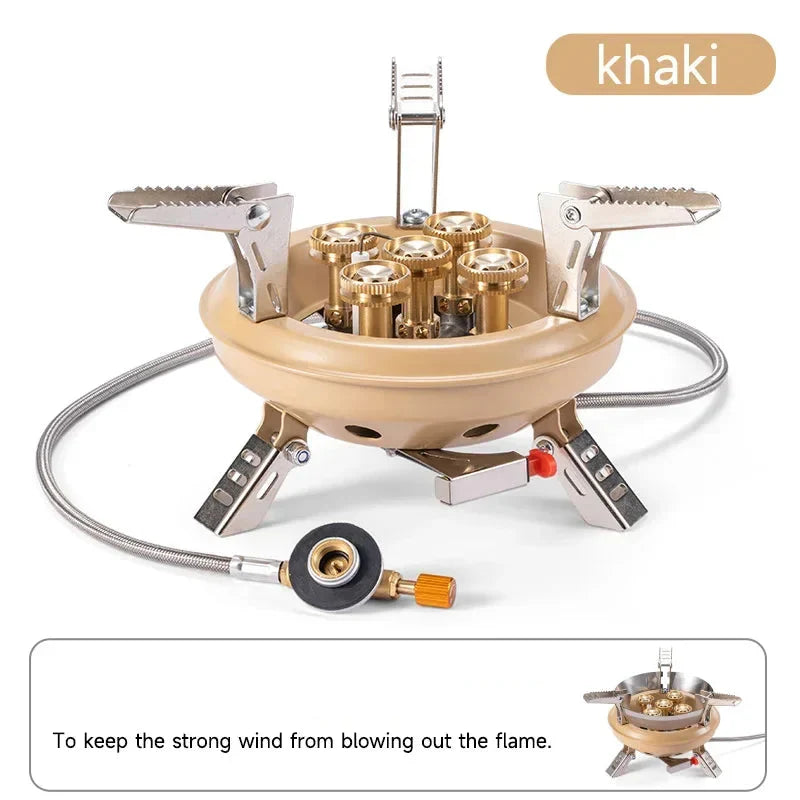 High-Pressure Camping Gas Stove Khaki