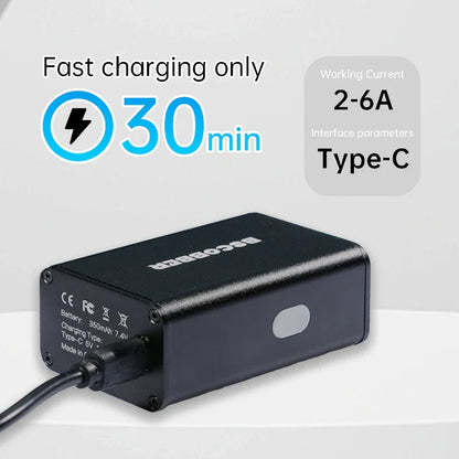 Mini Air Pump Bike 100PSI Rechargeable Wireless Compressor Black