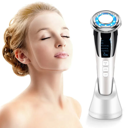 EMS Hot Cold Face Lifting Beauty Device - LED Photon Therapy