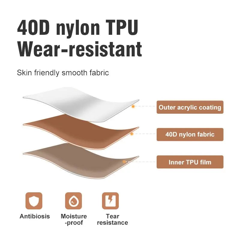 Ultralight Self-Inflating Sleeping Pad 10cm Thick Camping Air Mattress Khaki