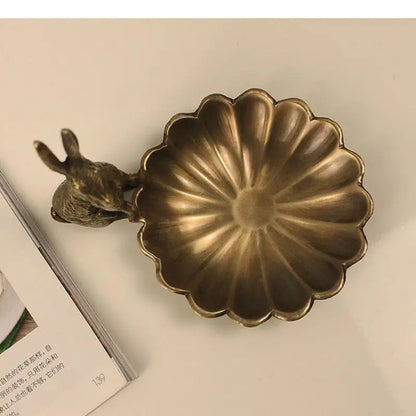 Whimsical Rabbit Brass Ornaments: Artistic Charm for Home Decor"