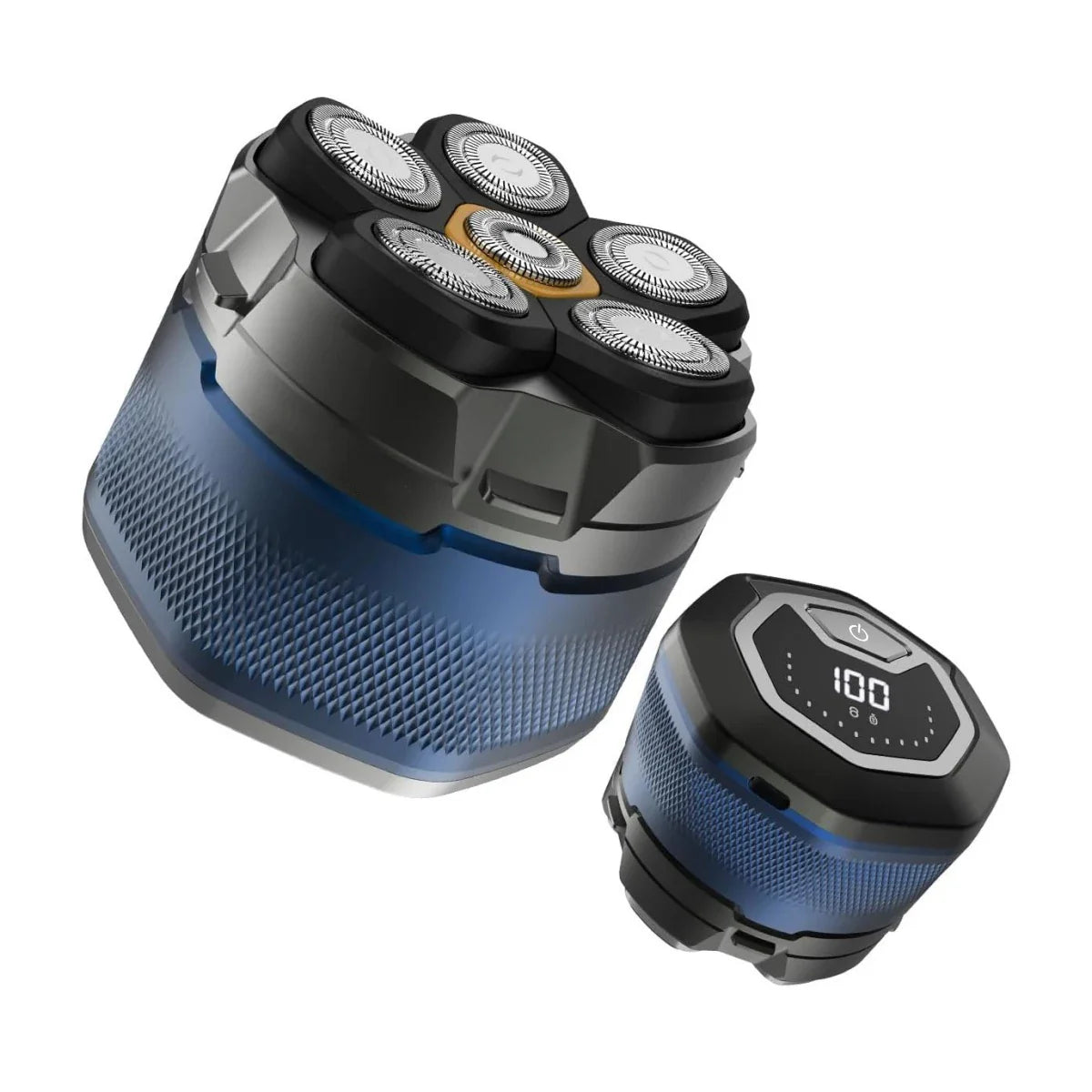 6D Electric Head And Face Shaver Rechargeable Cordless for Men Blue