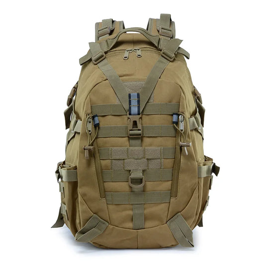 40L Tactical Camping Backpack Waterproof Molle Khaki