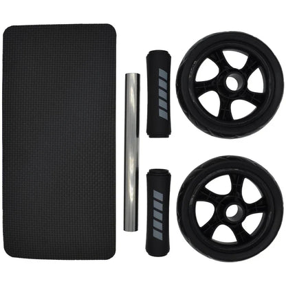 15cm Double-Wheel Abs Roller Non-Slip Silent Core Black