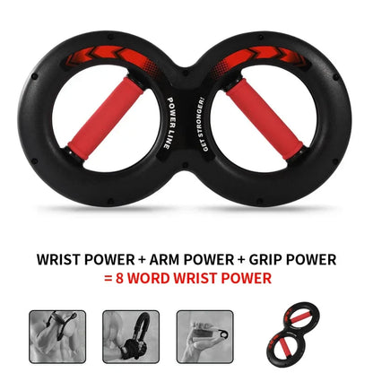 20KG 8-Word Hand Grip Strength Trainer Black