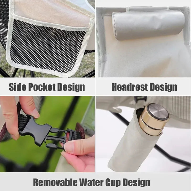 Ultra-Light Camping Chair Beige