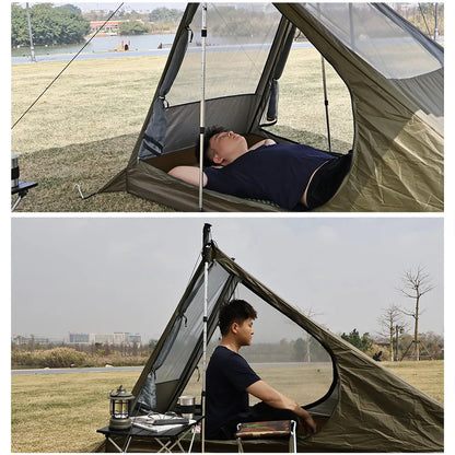 Airy 1 Mesh Tent Backpacking Shelter with Dual Doors Green