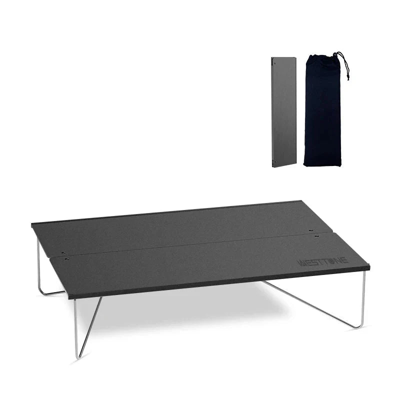 Pop-Up Outdoor Mini Folding Table Black