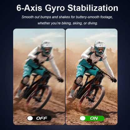 4K Sports Action Camera Active HDR Video Black