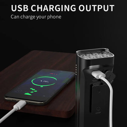 4800 Lumen USB Bike Light Set Black