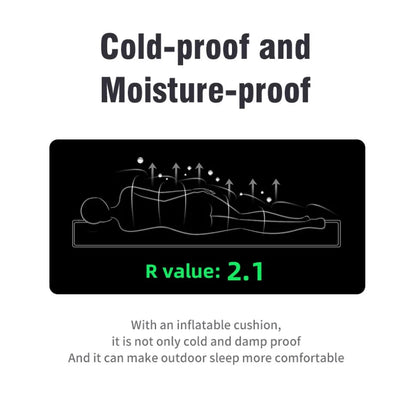 Double Inflatable Mattress with Built-in Pillow Pump