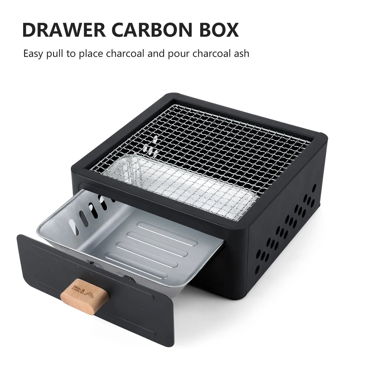 Multi-Functional Camping Stove Grill Black