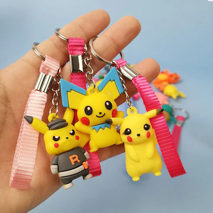 24Pcs/Set Random Pokemon Keychain