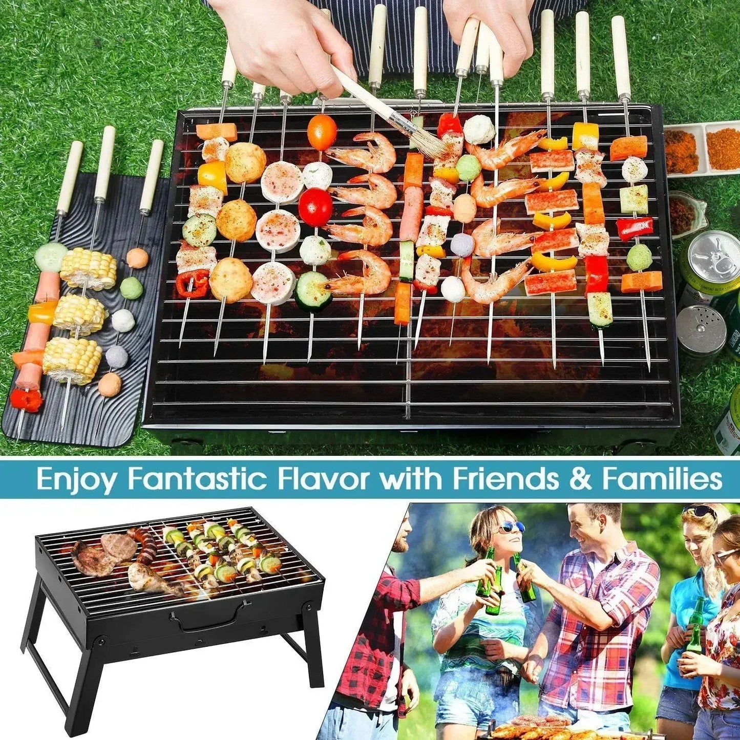 Portable Grill BBQ Charcoal