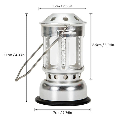 Portable Aluminum Alloy Candle Lantern