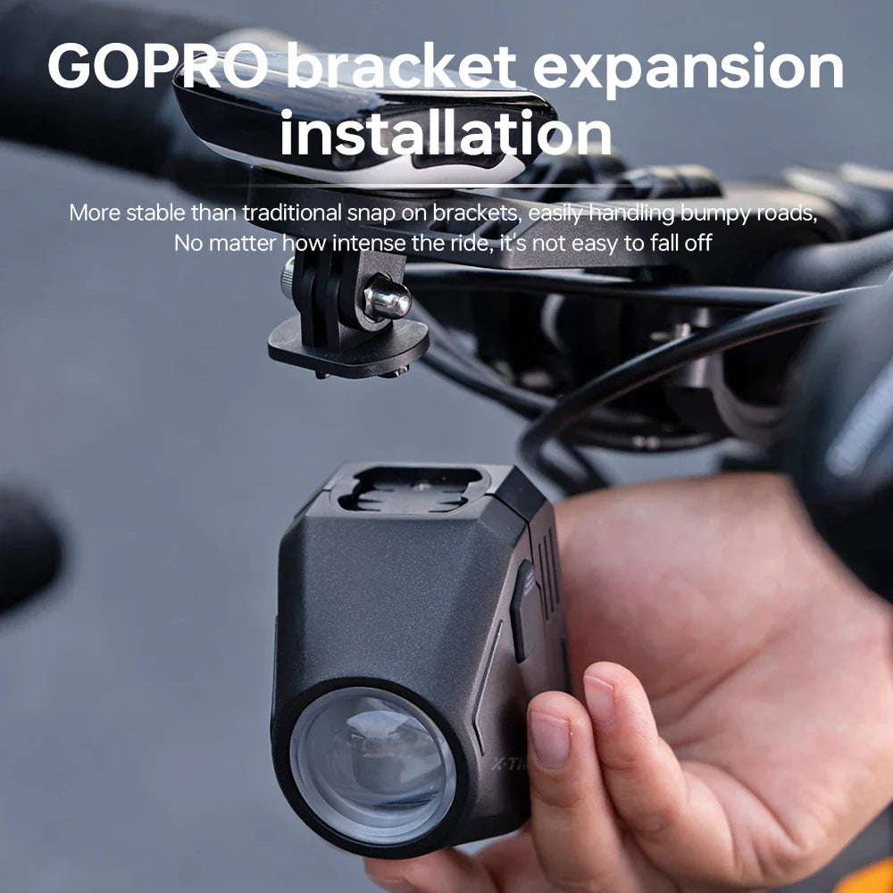 1600LM Bike Light with Wireless Remote Dual Beam Black