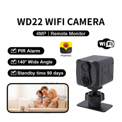 Mini Camera 1080P Full HD Smart WiFi Pocket Camcorder Black