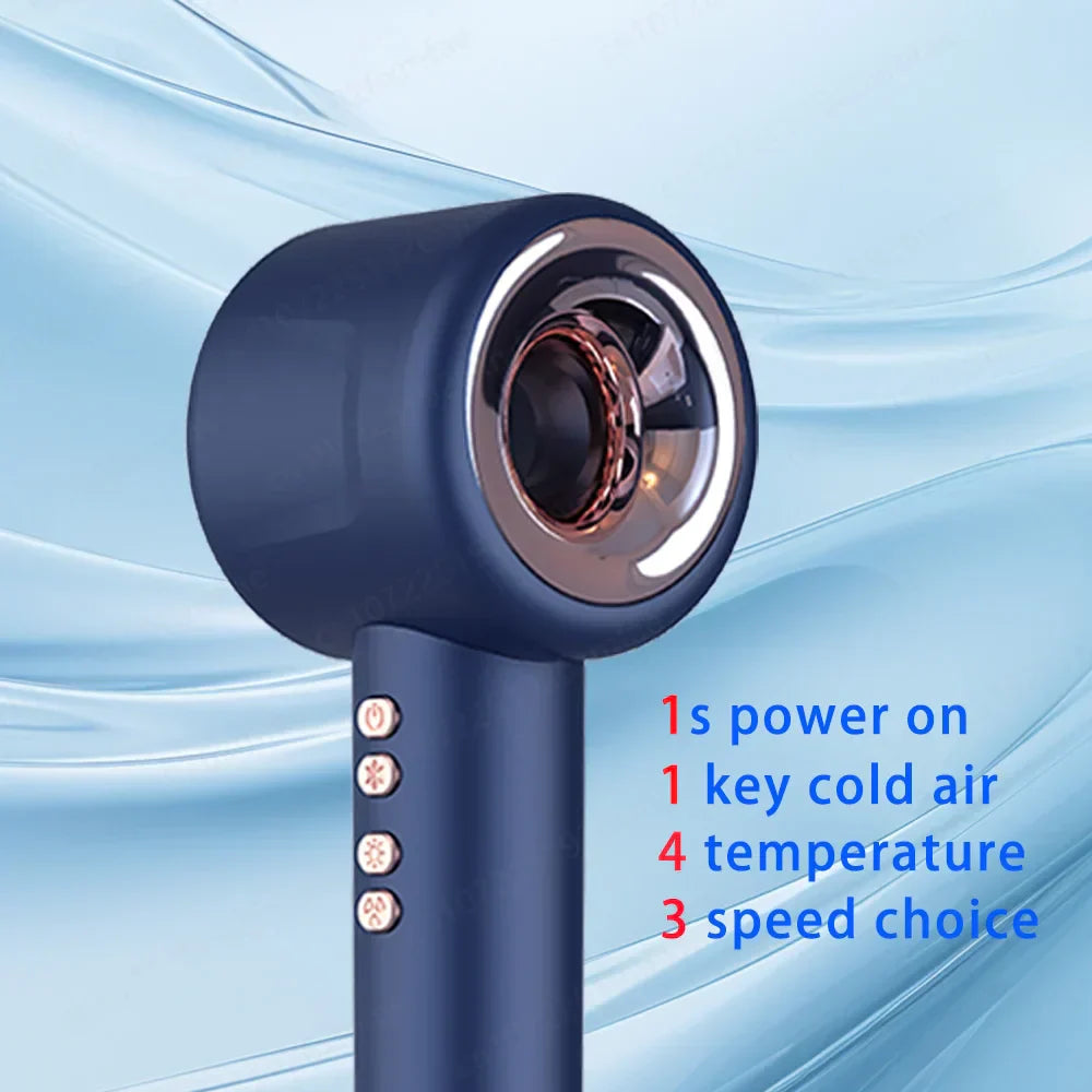 2024 Professional Leafless Negative Ion Hair Dryer
