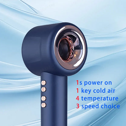 2024 Professional Leafless Negative Ion Hair Dryer