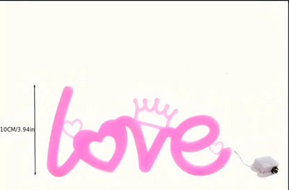 Love Proposal LED Neon Light - White & Pink Luminous Sign