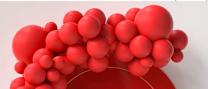 alentine's Day Red Balloon Garland Arch Kit - 75pcs (Color: No 2)