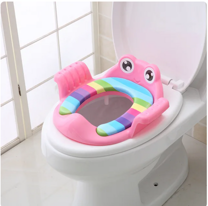 Removable Baby Toilet Training Seat Potties Seat With Armrest Girls Boy Toilet Training Potty Safety Cushion Infant Care- Pink