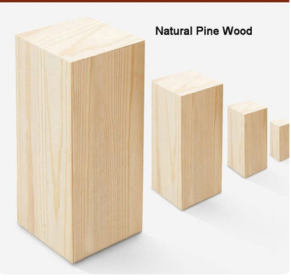 Rustic Pine Wall-Mounted Coat Rack with 8 Hooks - Coffee (80cm)