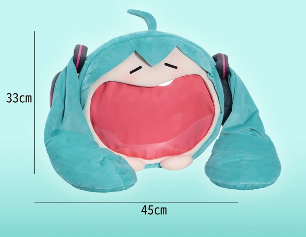Anime Hatsune Miku Cosplay Plush Backpack