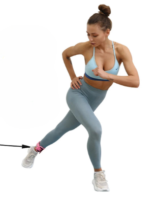 1 Pair Adjustable D-Ring Ankle Straps for Leg and Glute Workouts